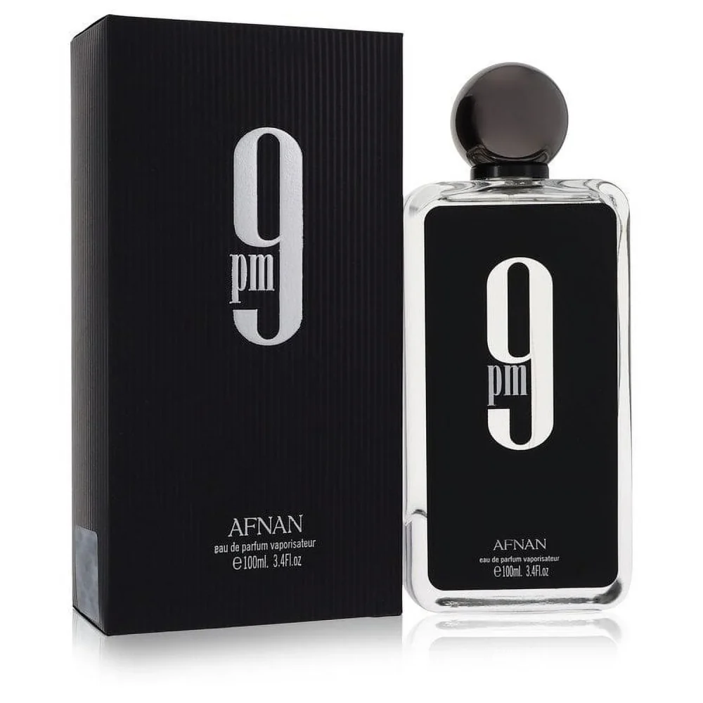 Afnan 9 Pm 3.4 oz EDP For Men (Black Box)