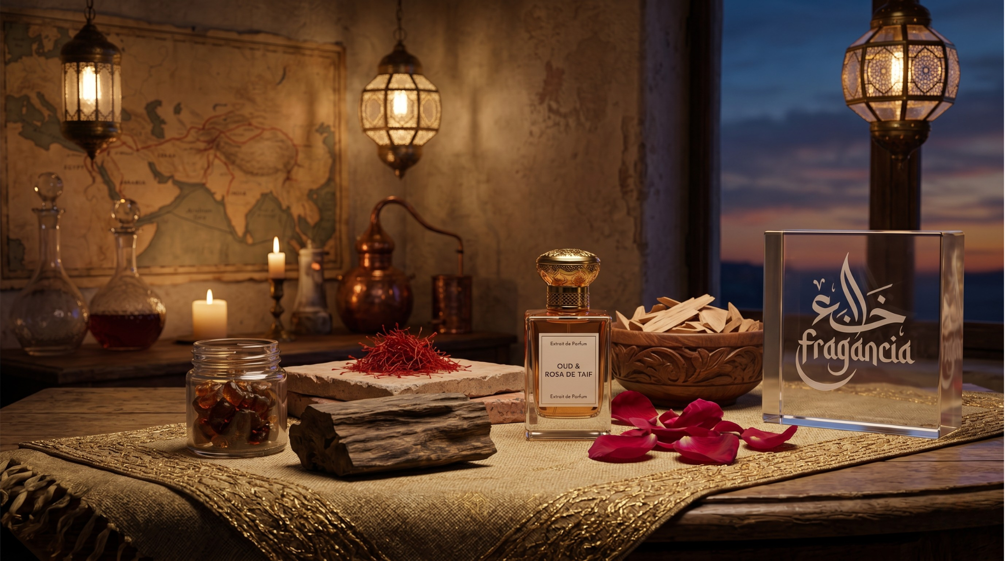 Notas de perfumes árabes